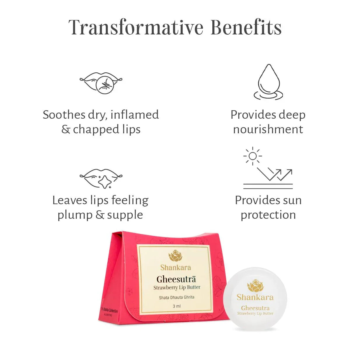 Gheesutrā Strawberry Lip Butter - Shankara India