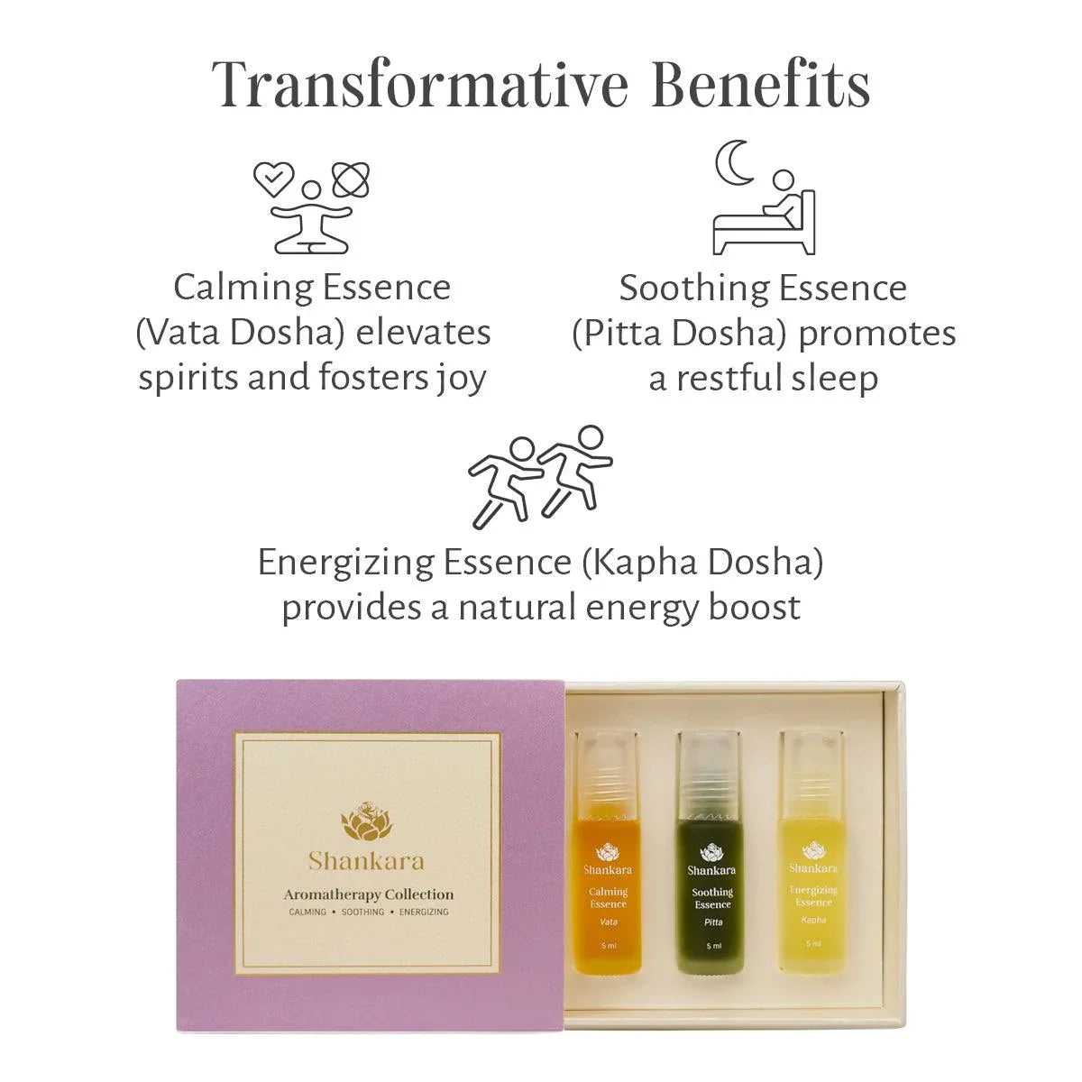 Aromatherapy Collection Roll-on set - Shankara India