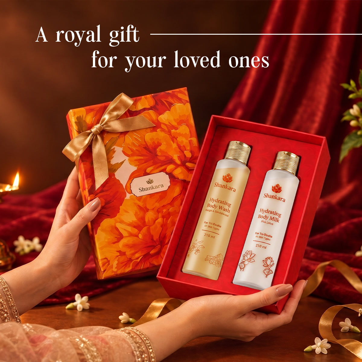 Festive Bloom Gift Set - Floral Bath & Body Care