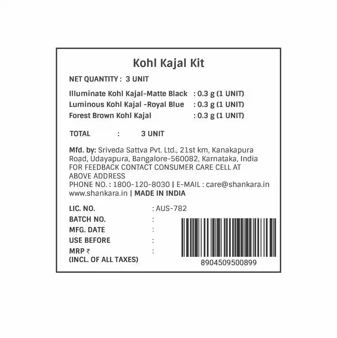 Kohl Kajal Kit