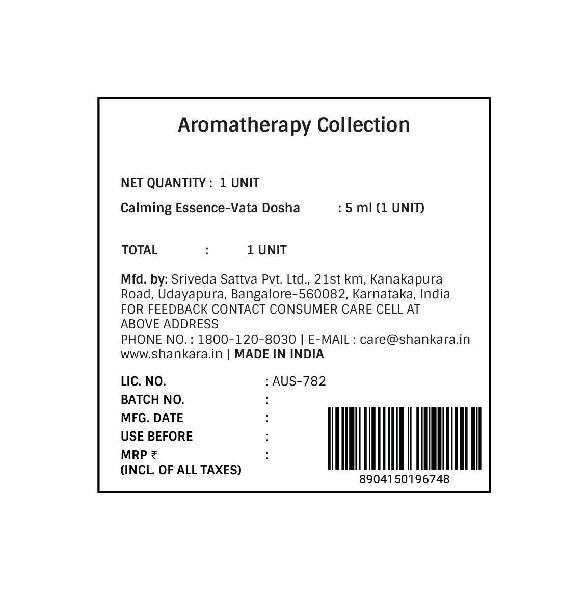 Aromatherapy - Calming Essence Roll-on