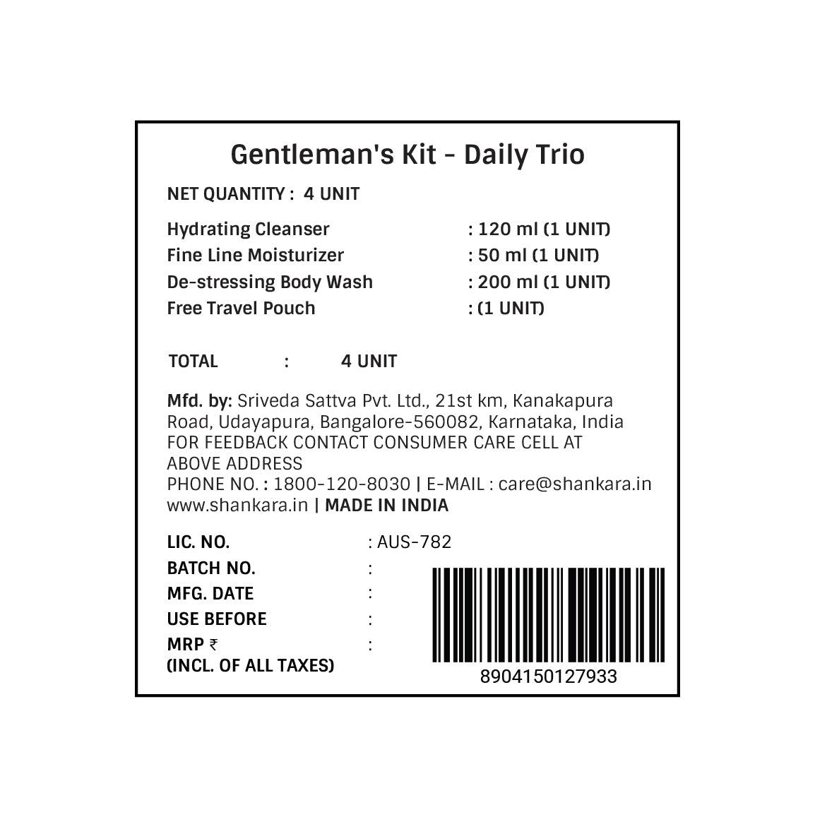 Gentleman's Kit - Daily Trio