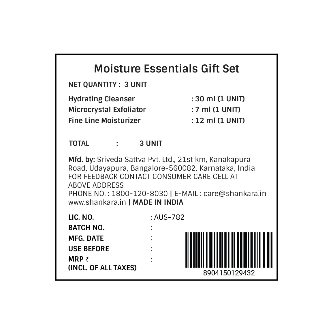 Moisture Essentials Gift Set