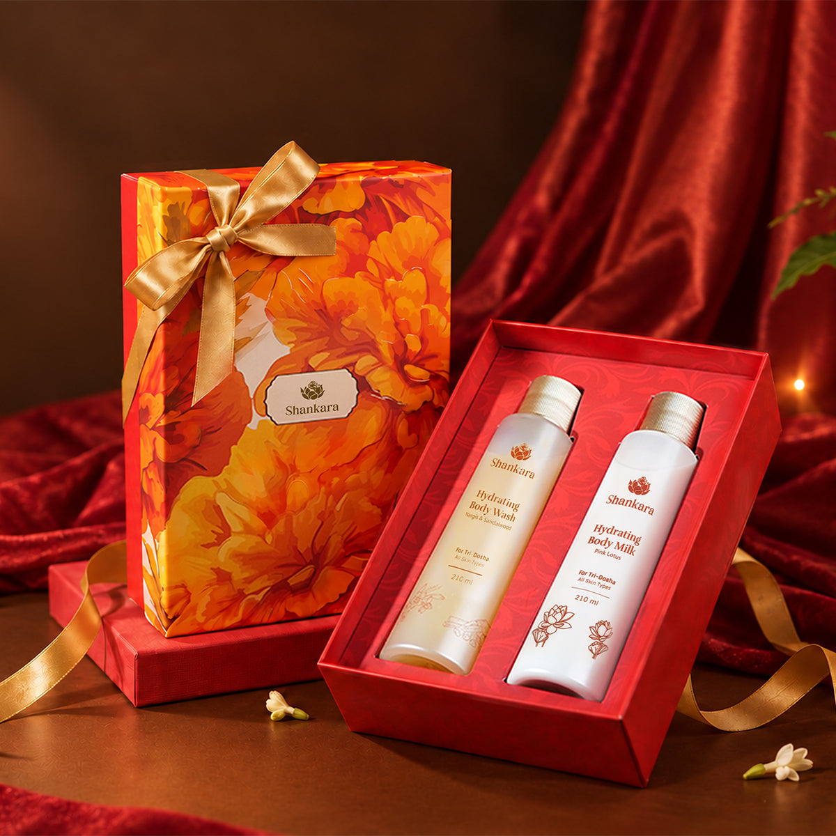 Festive Bloom Gift Set - Floral Bath & Body Care
