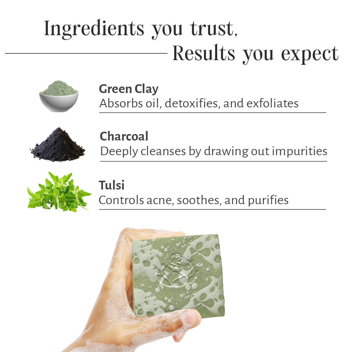 Purifying Body Bar – Green Clay & Activated Charcoal