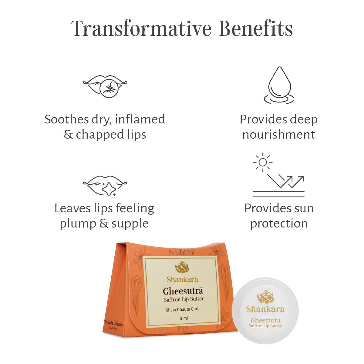 Gheesutrā Saffron Lip Butter - Shankara India