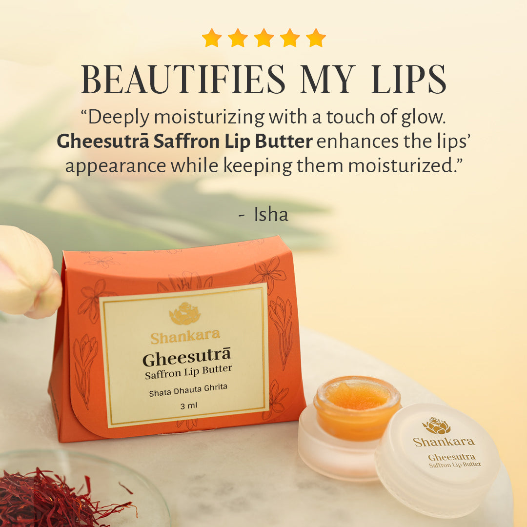 Gheesutrā Saffron Lip Butter