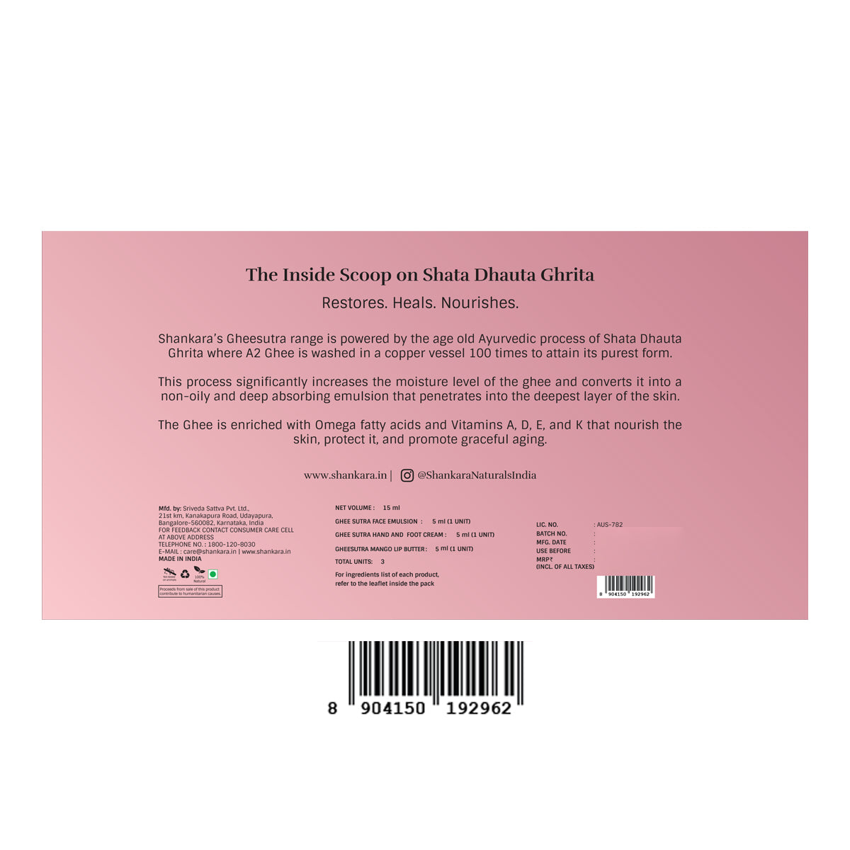 Gheesutrā Nourishment Kit