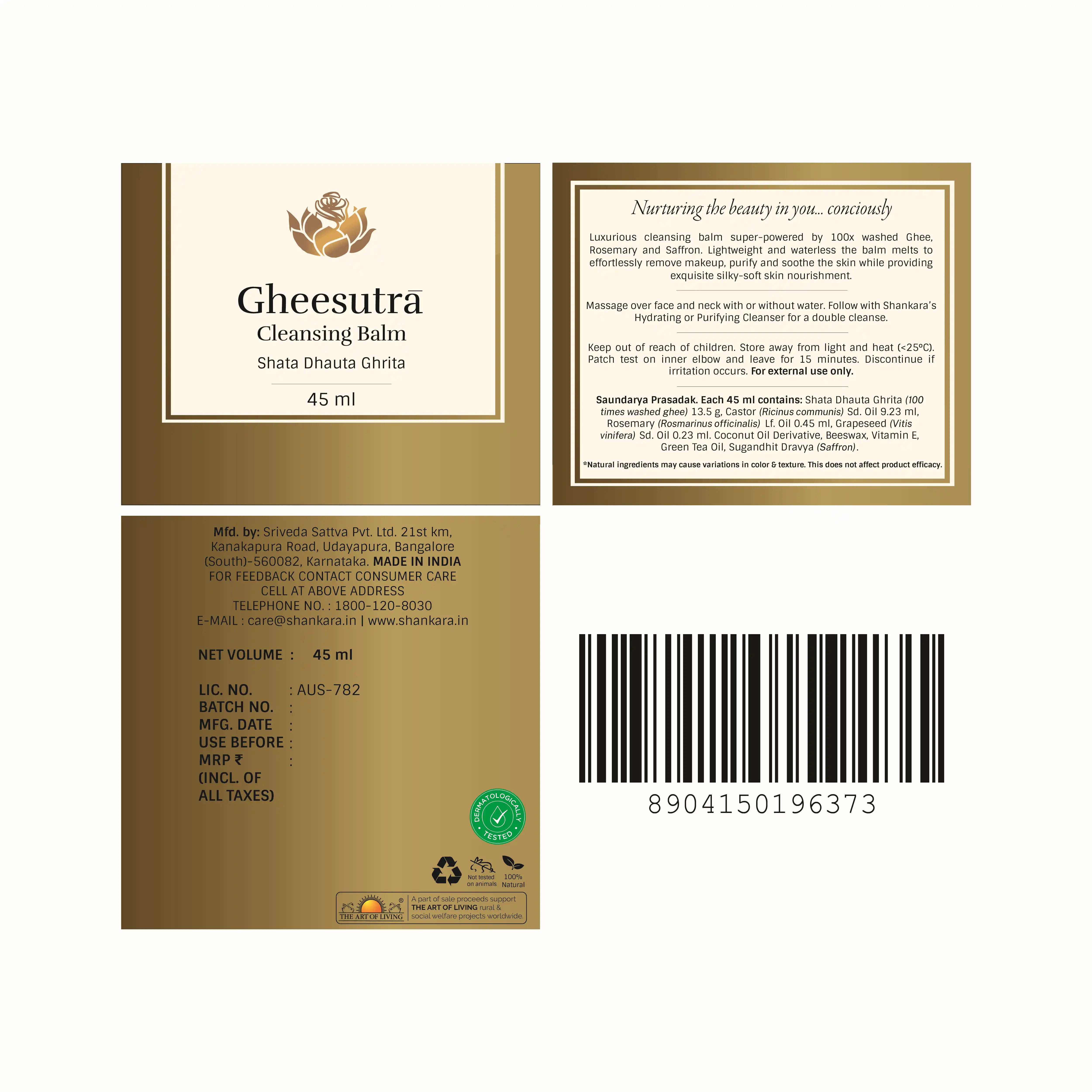 Gheesutrā Cleansing Balm