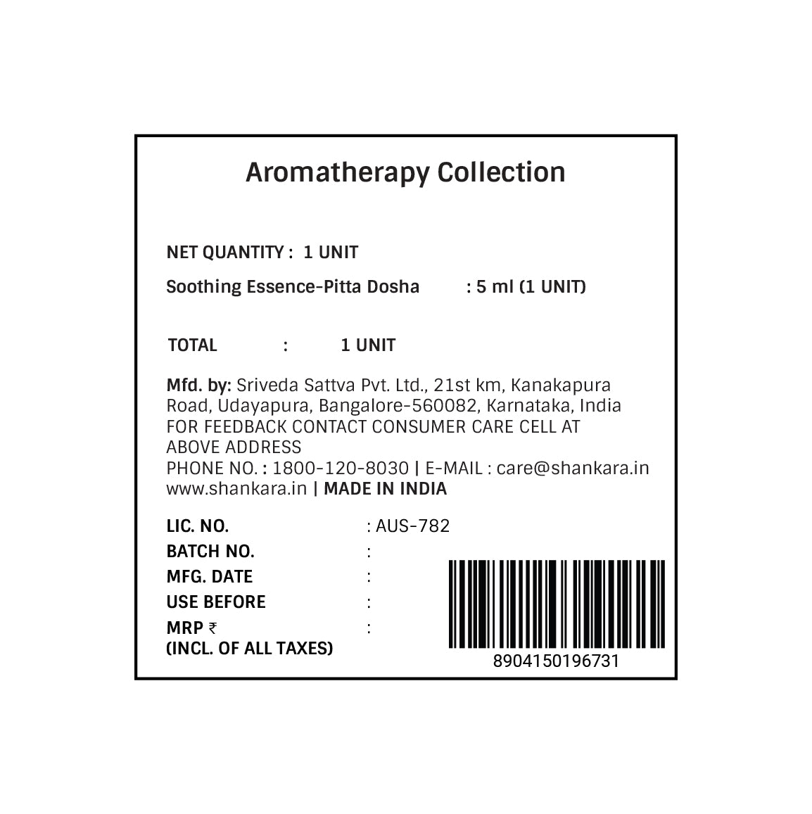 Aromatherapy Collection - Soothing Essence